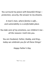 Happy Father's Day, Husband - MELT
