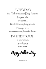 Father's Day - Everyday Kings!